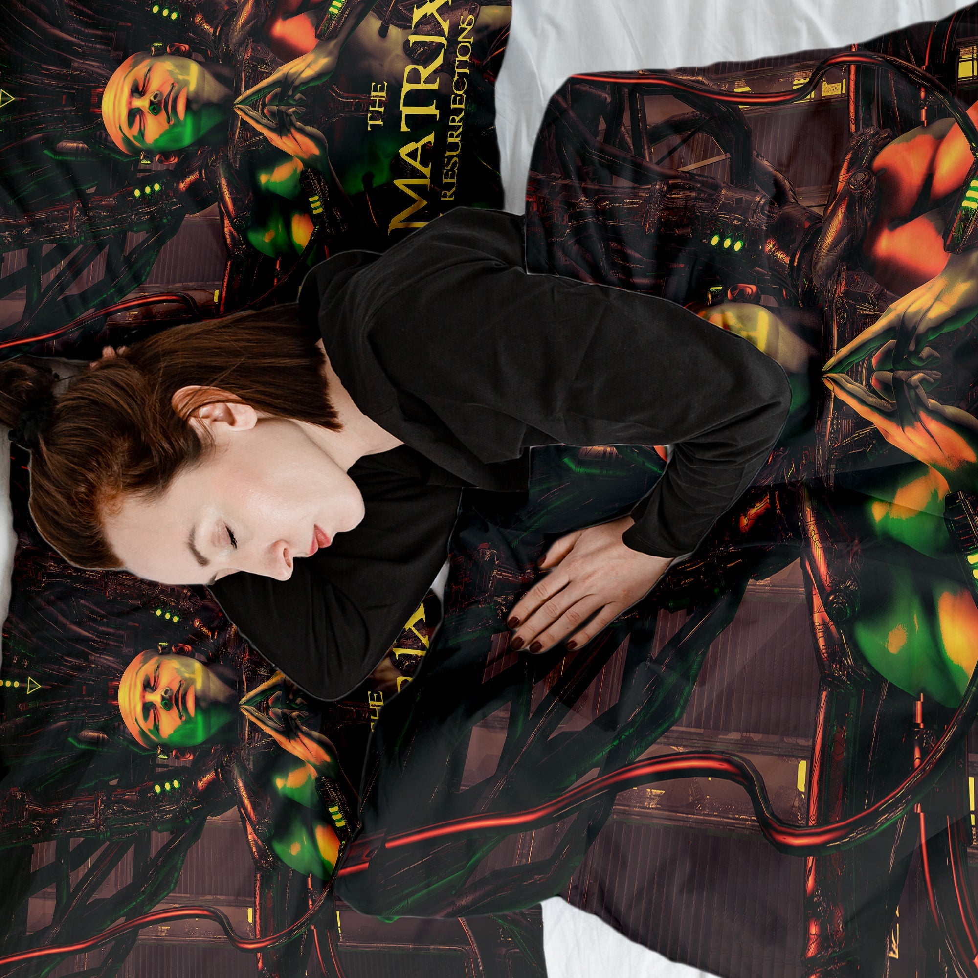 Set di biancheria da letto con coperta terapeutica marrone Matrix