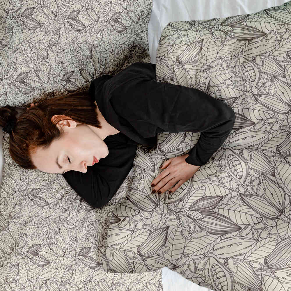 Therapy blankets bedding set cocoa plant