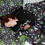 Therapy blanket and bedding set, colorful joker.