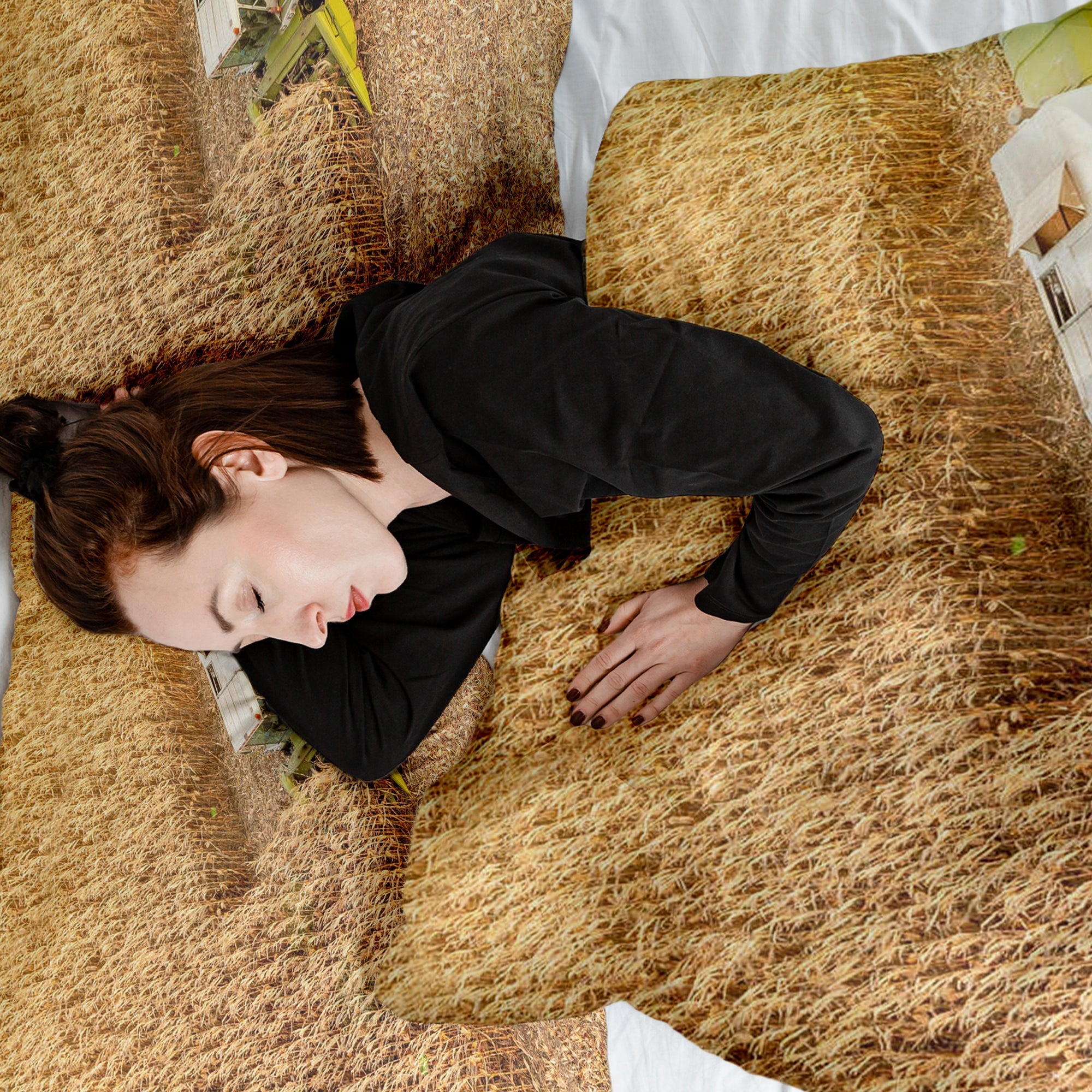 Set di biancheria da letto con coperta terapeutica Trattore sul campo