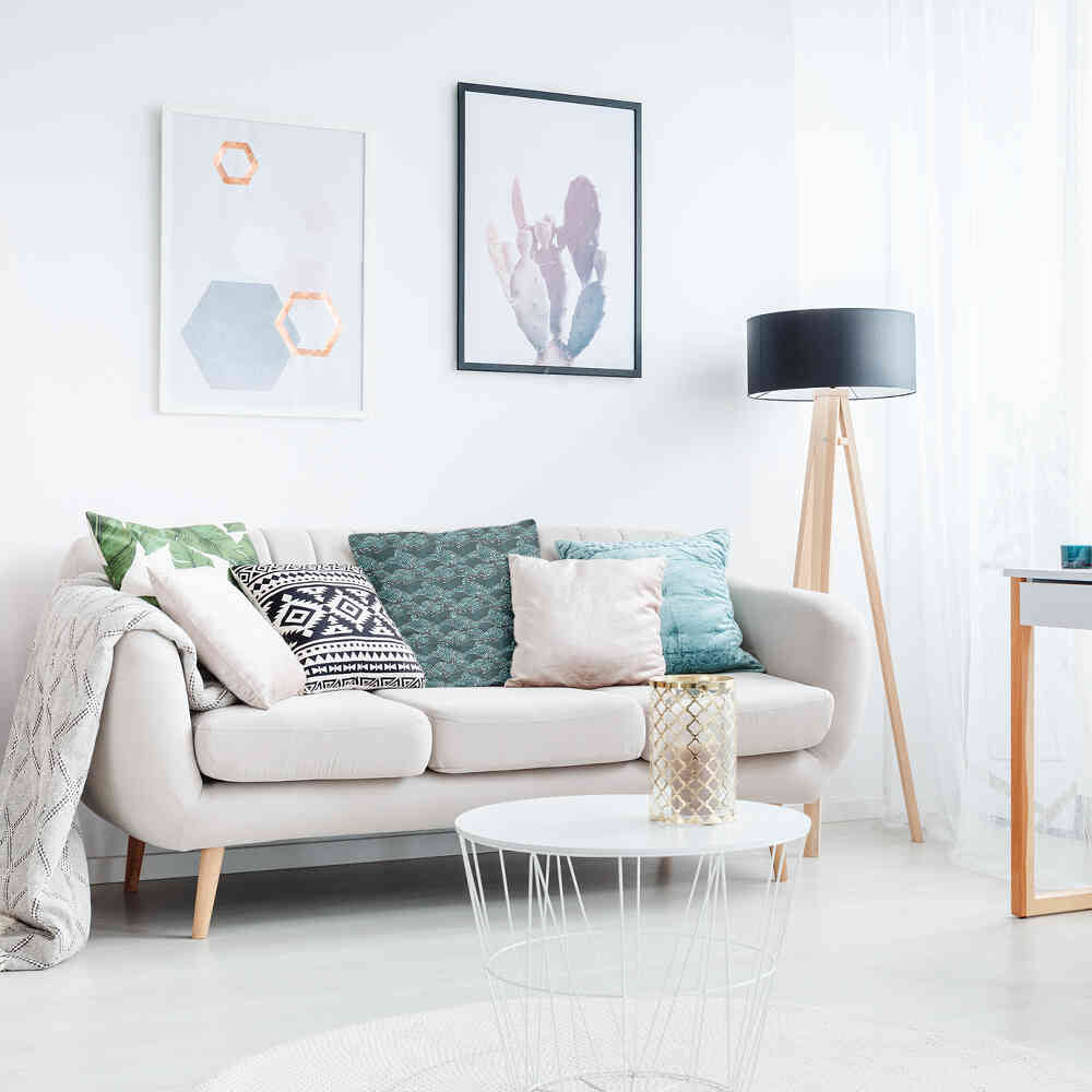 Health pillow waves turquoise-green