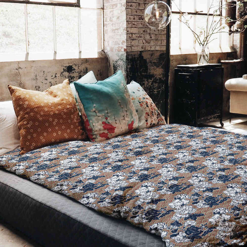 Coperte terapeutiche con rivestimento in cotone con fiori