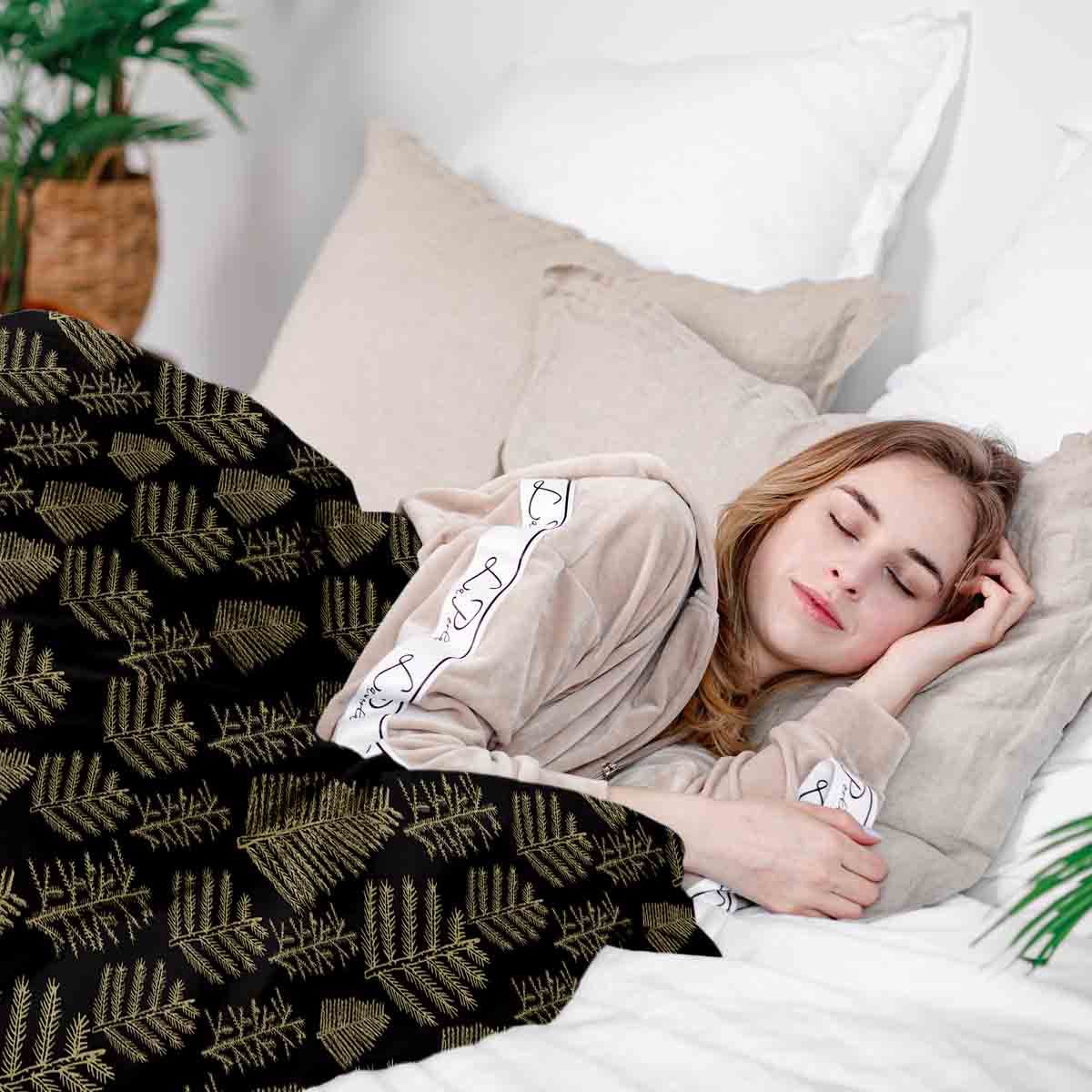 Therapiedekens beddengoedset met bosmotief