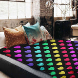 Therapy blankets and bedding set, colorful hearts