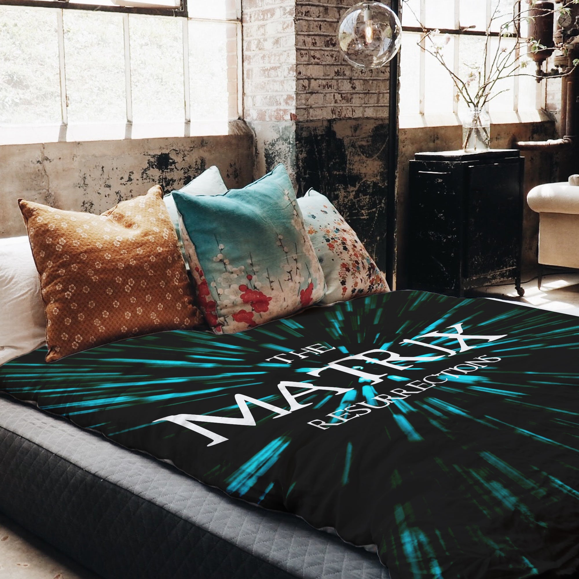 Originele therapiedeken - katoenen hoes met The Matrix opschrift