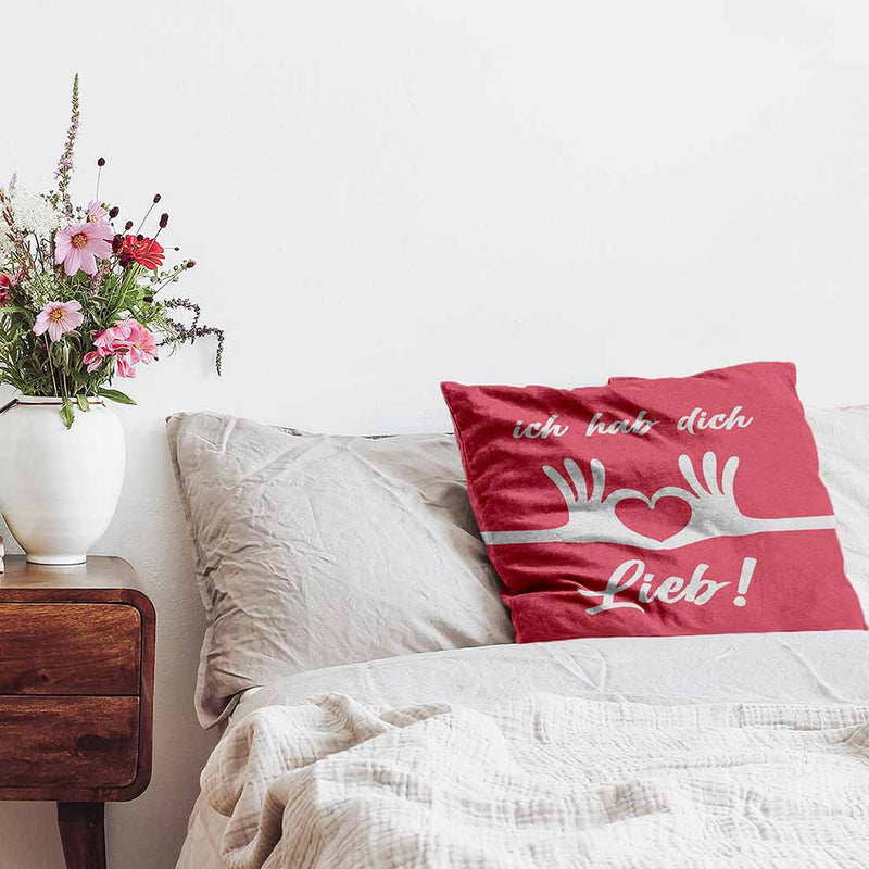 Health pillow, pink. I love you.