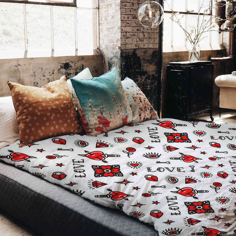 Therapy blanket bedding set mixed love