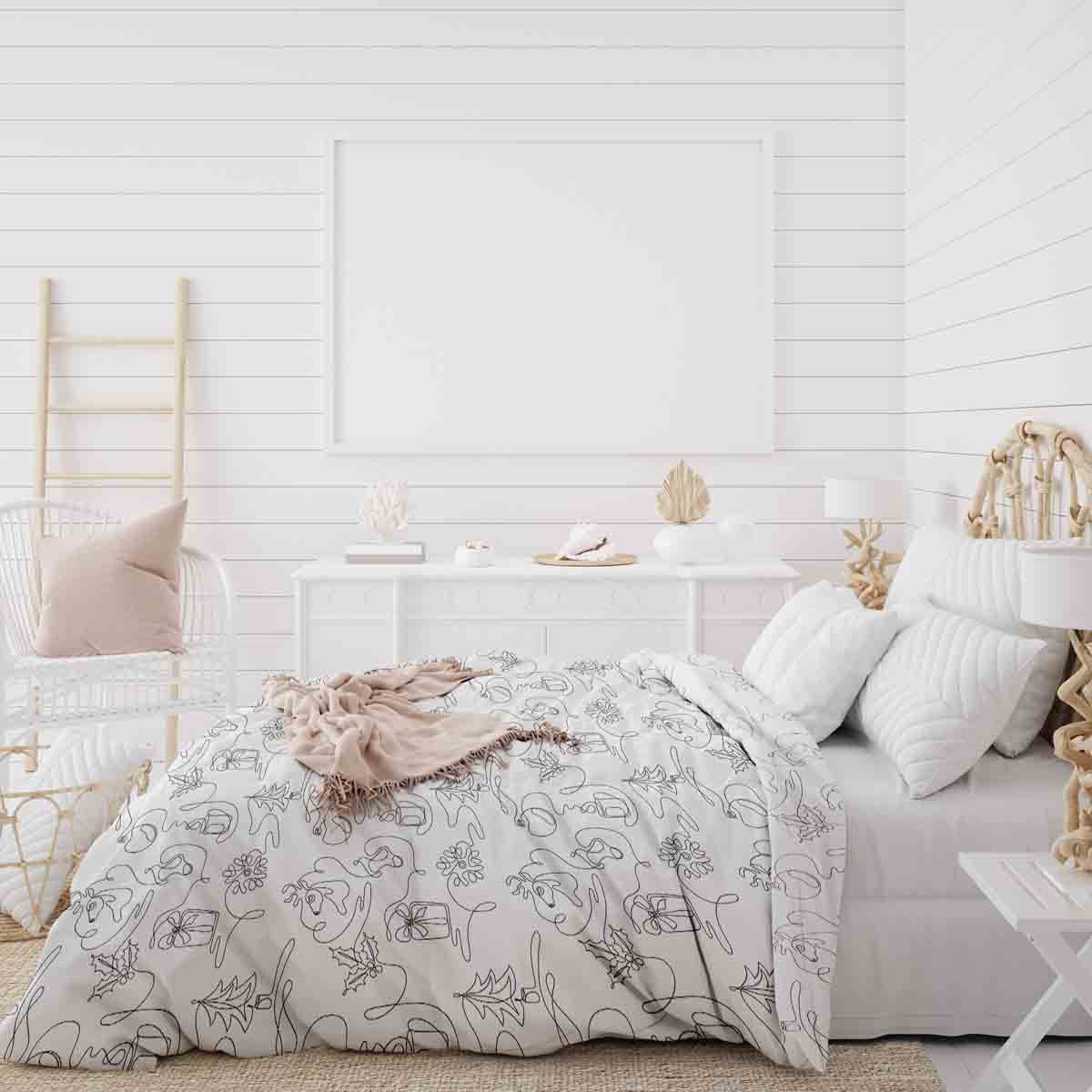 Therapy blankets bedding set abstract Christmas