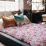 Set di biancheria da letto con coperte terapeutiche e dolci cuoricini