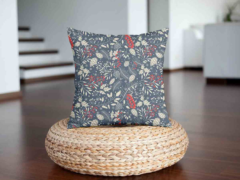 Health pillow with Christmas leaves