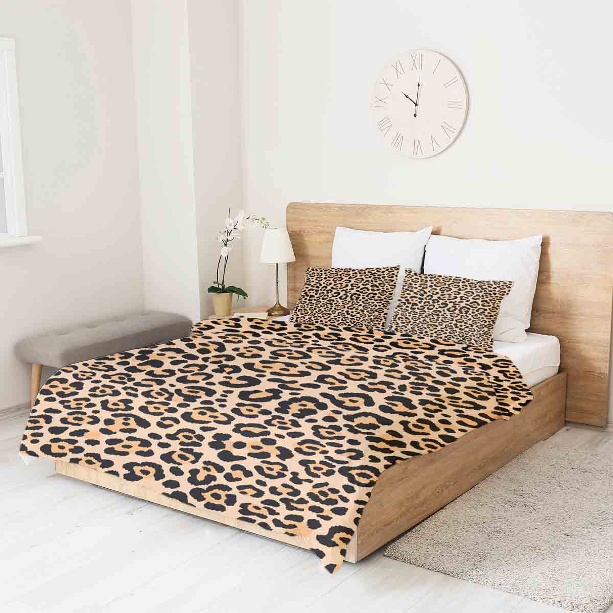 Original therapy blanket - cotton cover leopard print