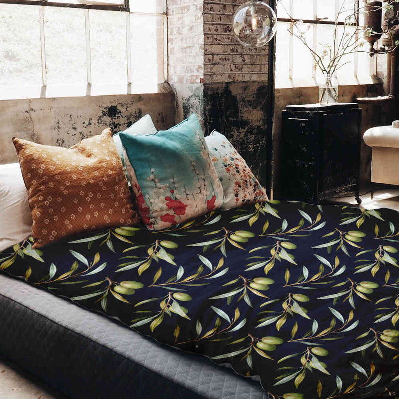 Set di biancheria da letto con coperte terapeutiche e olive