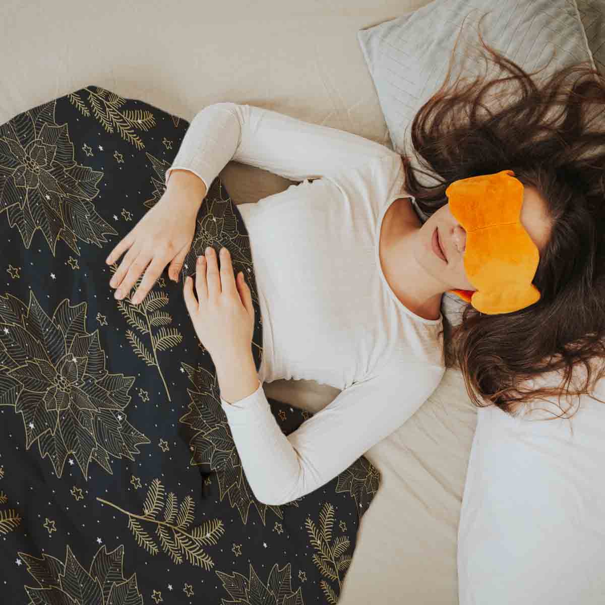 Therapy blankets bedding set black Christmas star