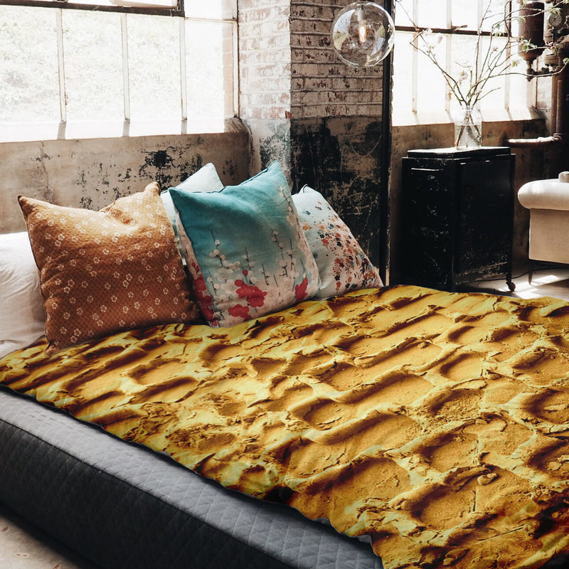 Set de ropa de cama con manta terapéutica y huella de neumático