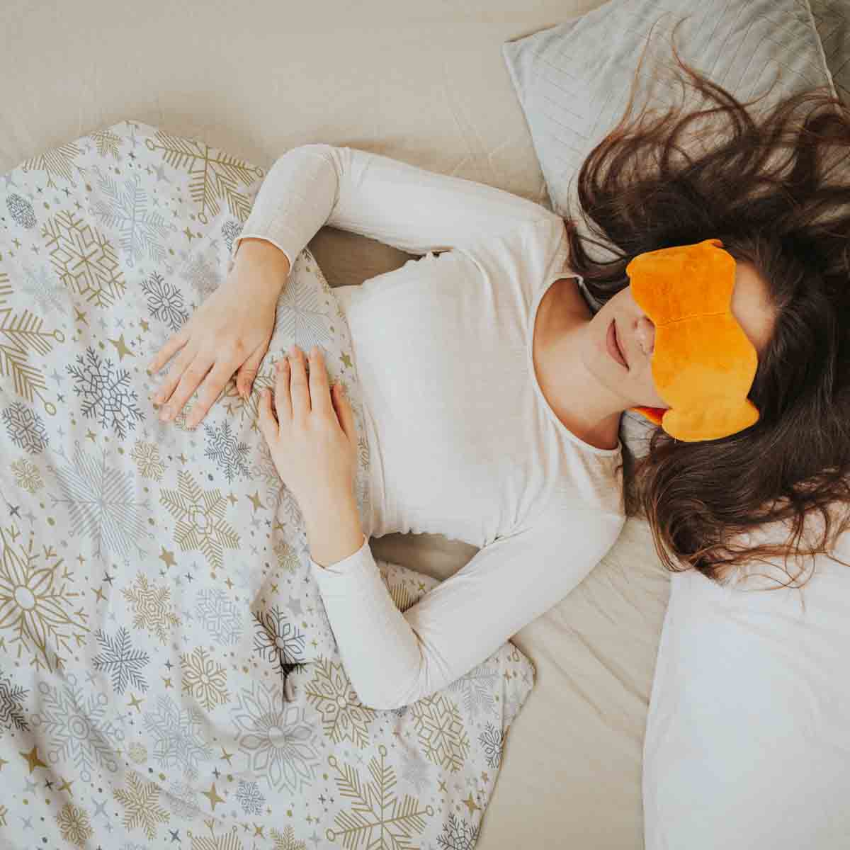 Juego de ropa de cama Therapeidecken con estampado claro de ventisca de nieve