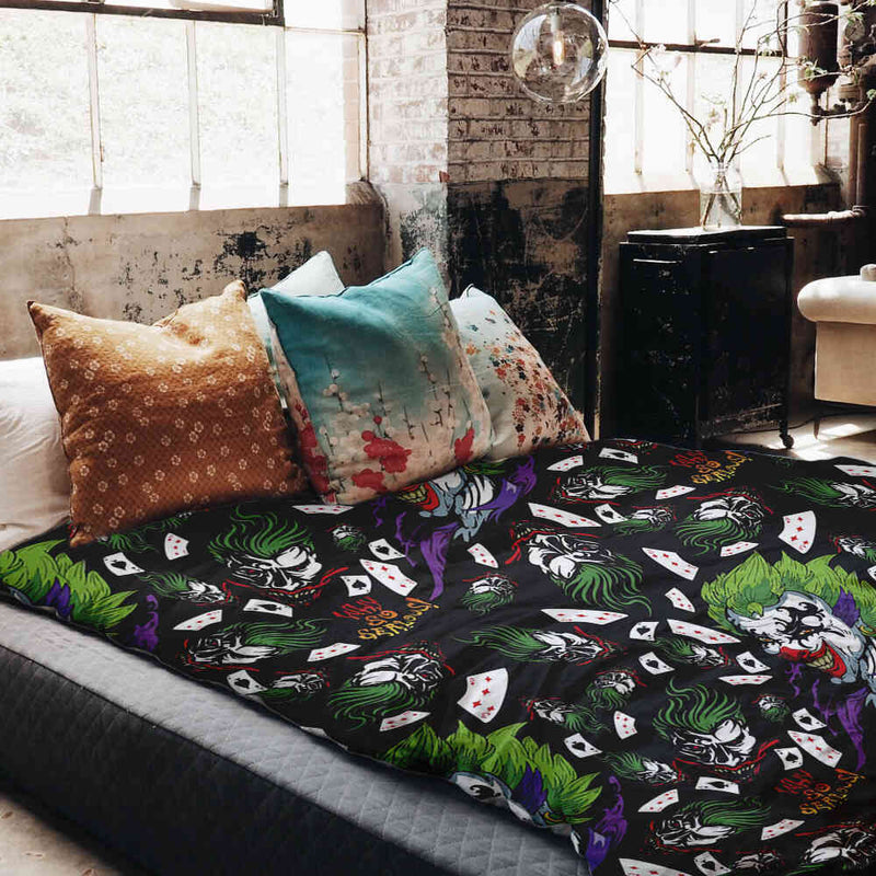 Therapy blanket and bedding set, colorful joker.