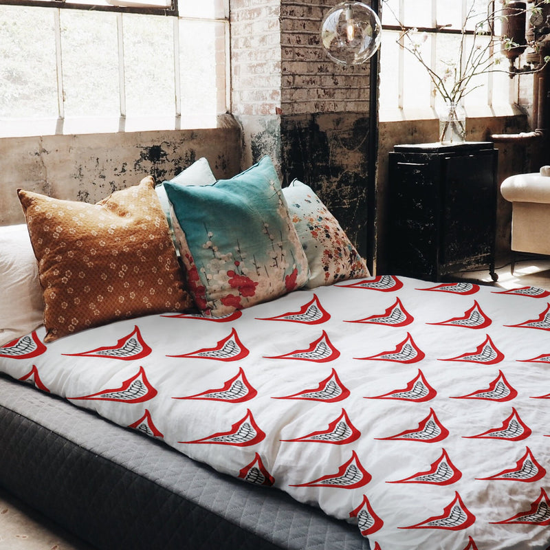 Therapy blanket bedding set white joker