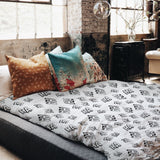 Set di biancheria da letto con coperte terapeutiche bianco Ha Ha