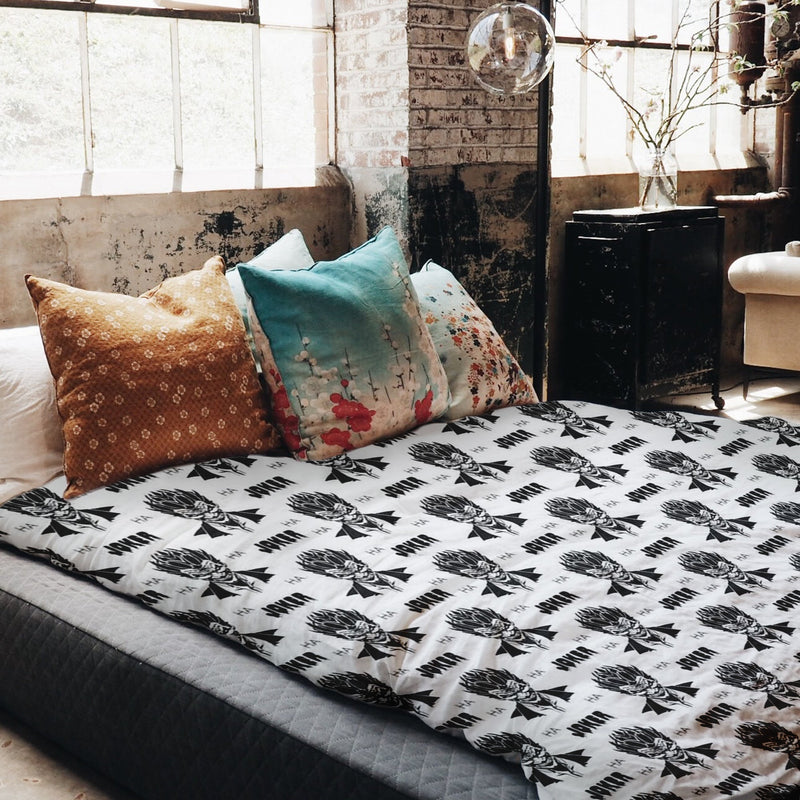 Therapy blankets bedding set Joker black and white