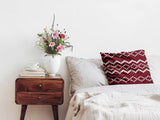 Gezondheidskussen met rood kerstpatroon