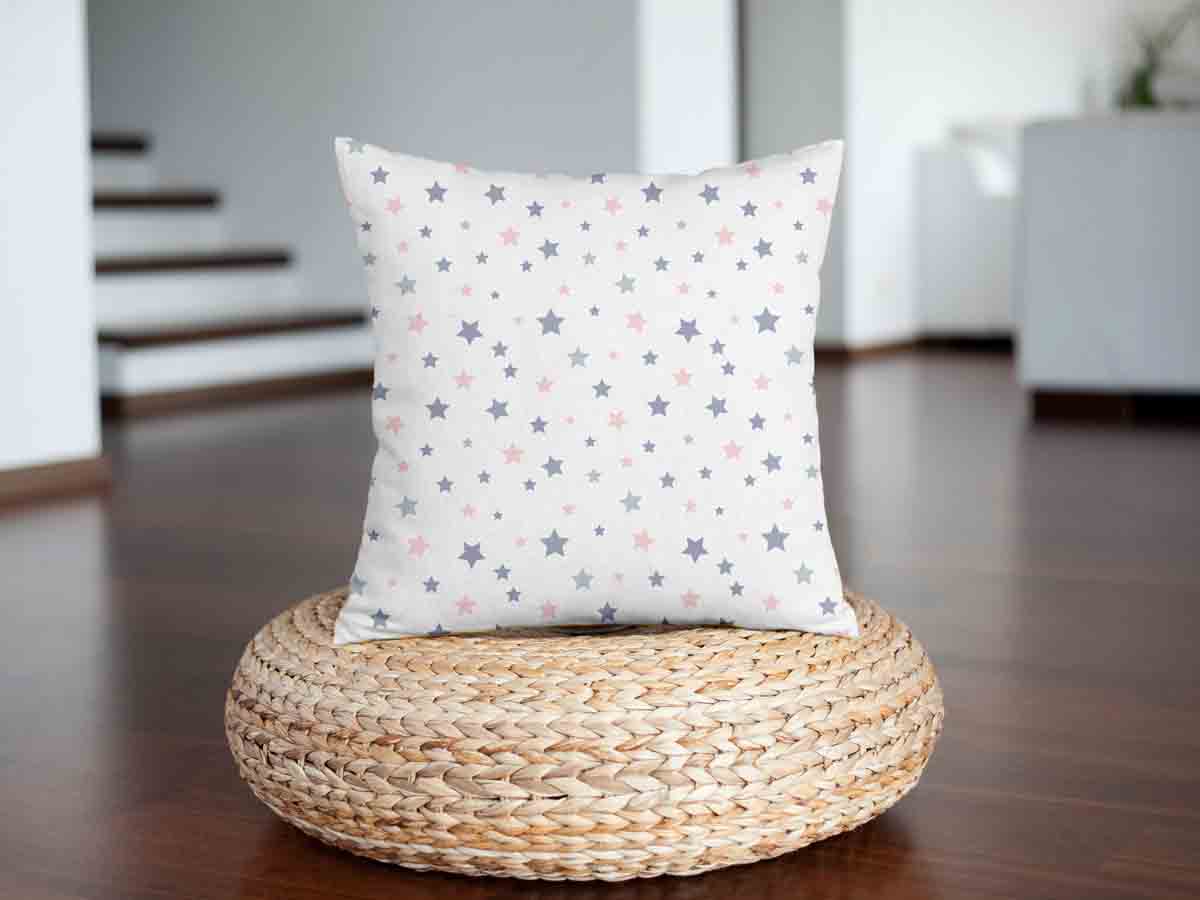 Health Pillow White with Stars