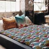 Therapy blankets and bedding set, colorful wave breakers.