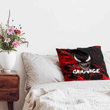 Health pillow, black, joker face