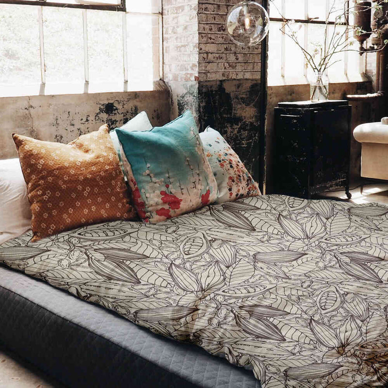 Therapy blanket bedding set cocoa plant