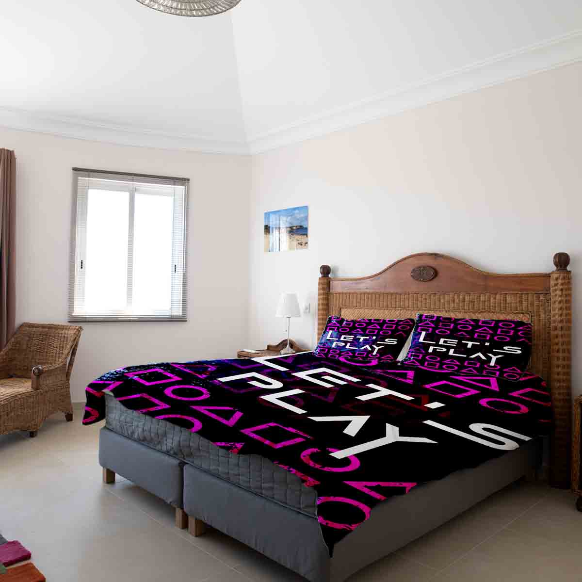 Therapy blankets bedding set Let's Play