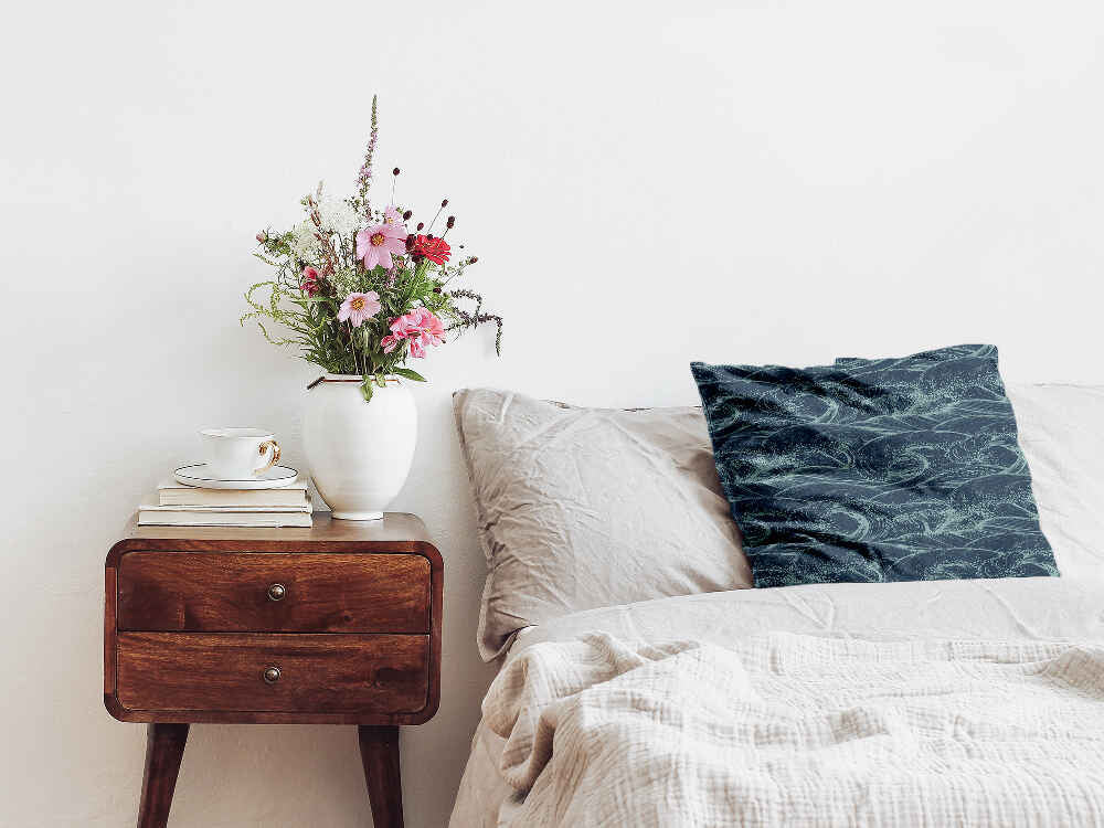 Almohada de salud Olas en el mar