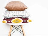 Health pillow with small black dots