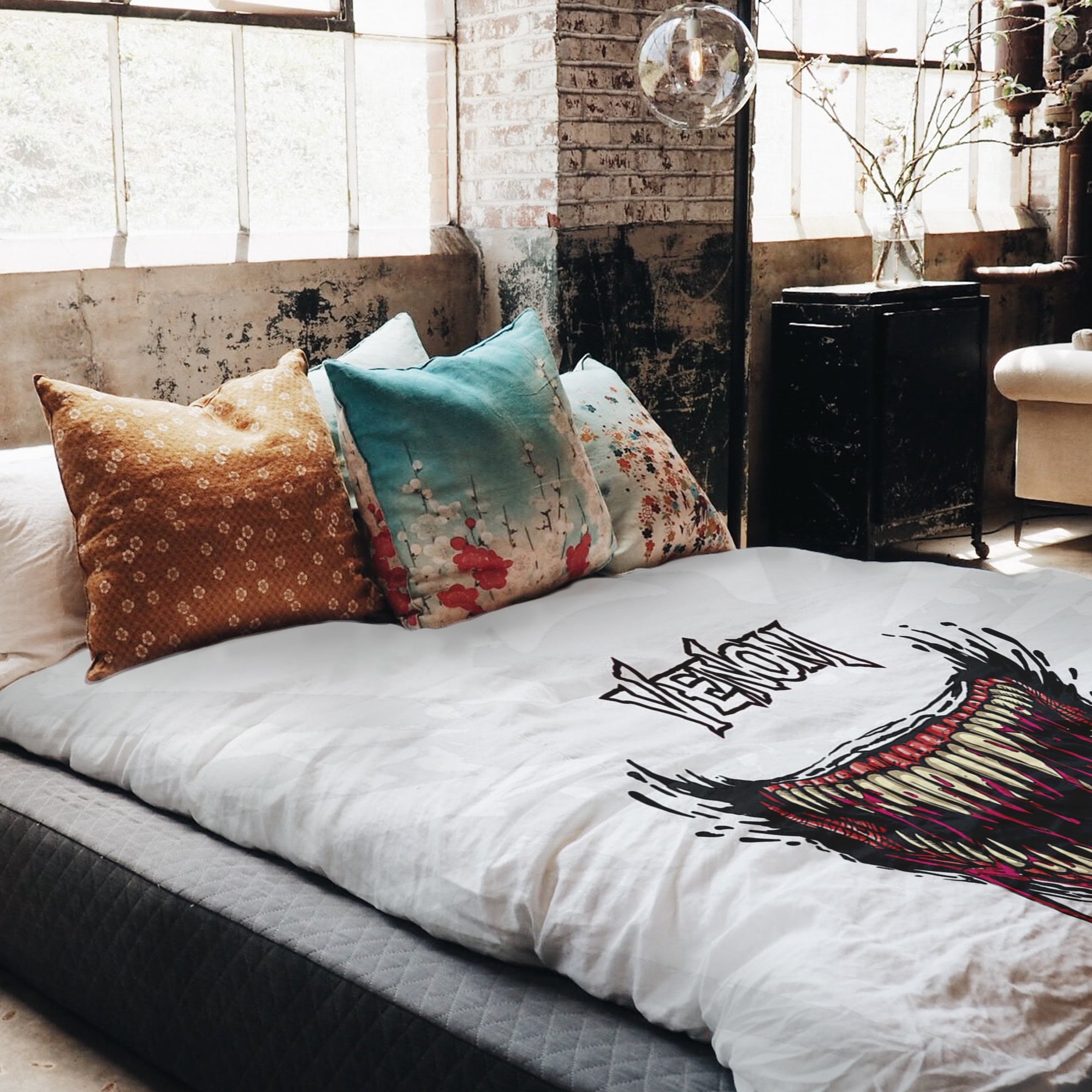 Therapy blankets bedding set white Venom