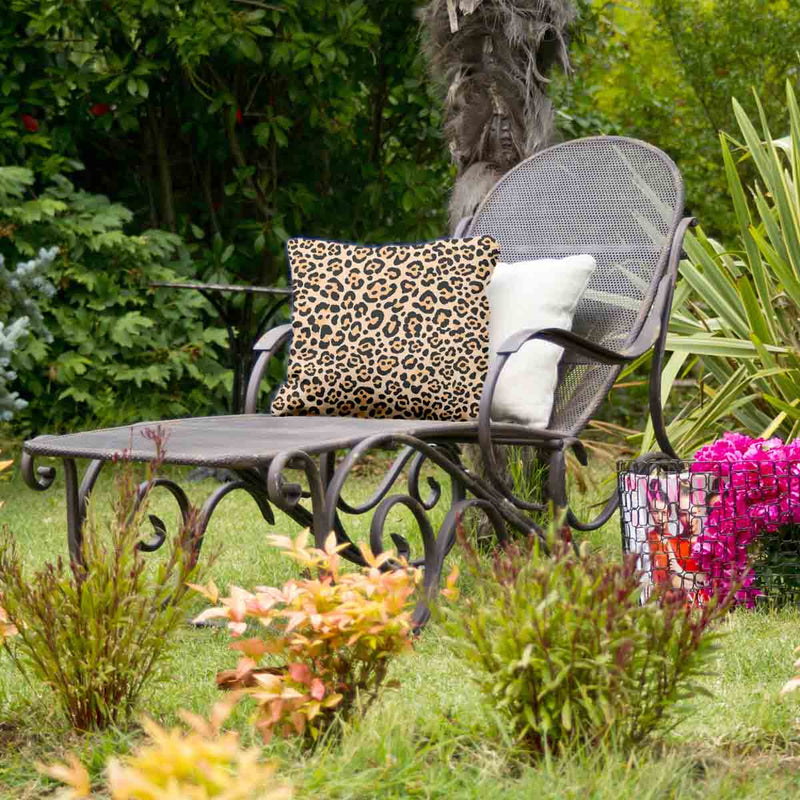 Health pillow with leopard print
