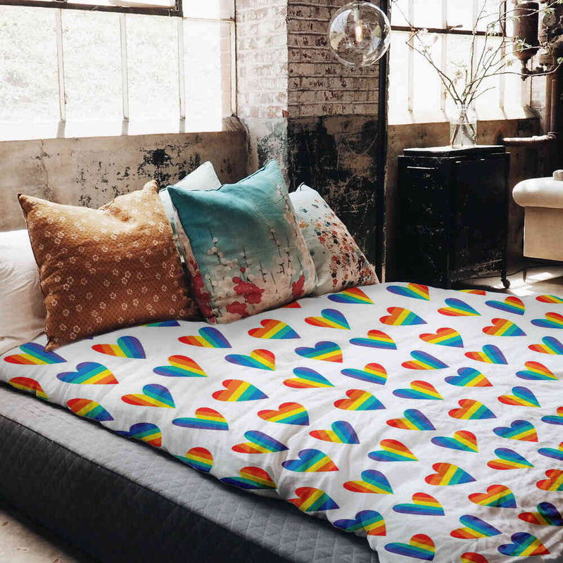 Set di biancheria da letto con coperta terapeutica LOVE IS LOVE