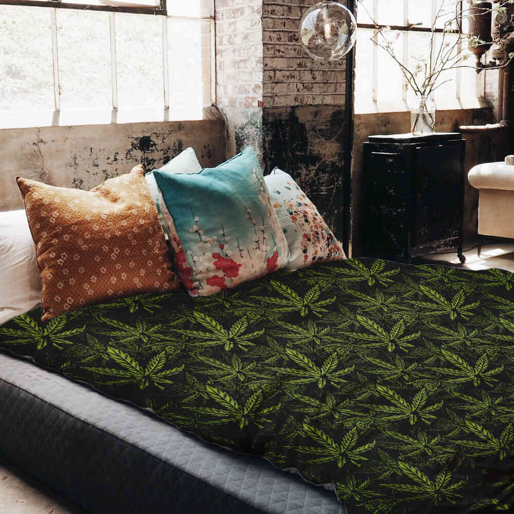 Original therapy blanket - cotton cover hemp leaf