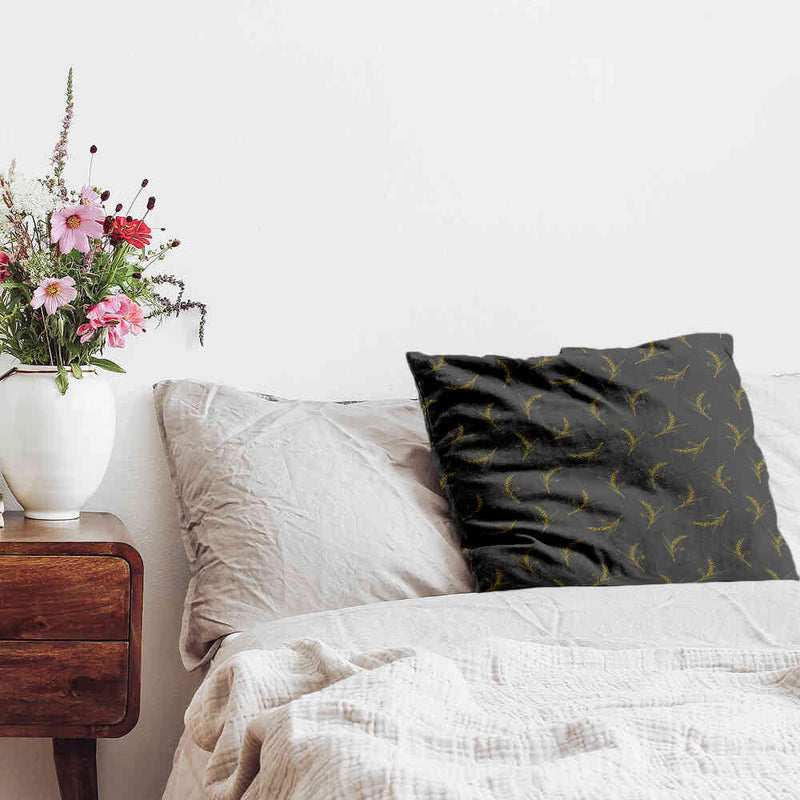 Health pillow grey with wheat