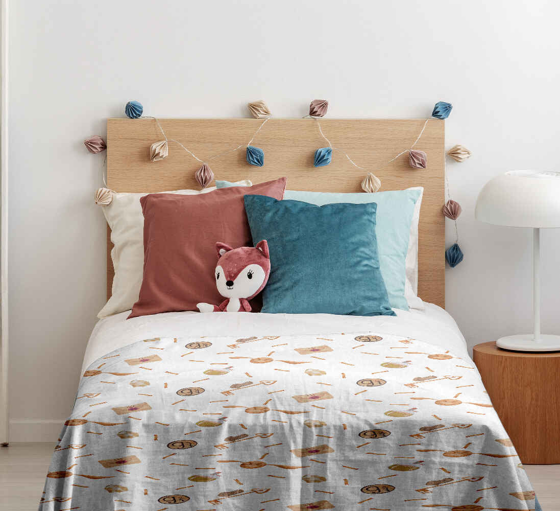 Couverture thérapeutique originale - Housse en coton blanc avec Schnatz