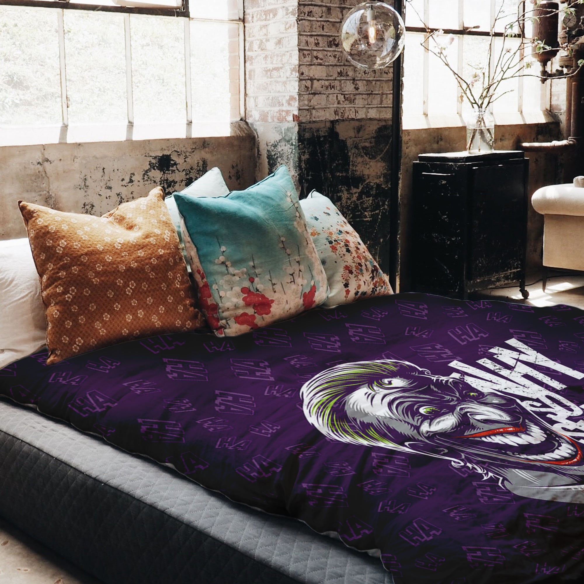 Therapy blankets bedding set purple Why So Serious?