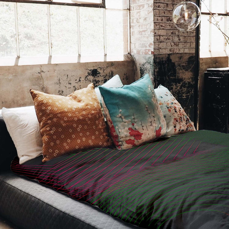 Therapy blankets bedding set color gradient shapes