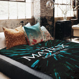 Set de ropa de cama con manta terapéutica y inscripción The Matrix