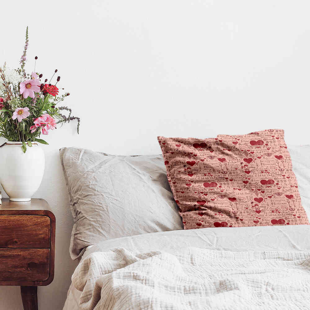 Health Pillow Pink I Love You