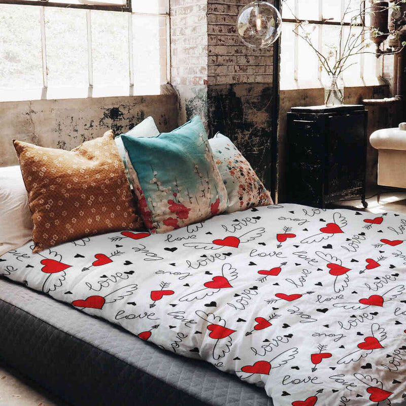 Therapy blankets bedding set Love gives wings