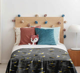Therapy blanket bedding set, grey, magic hat.