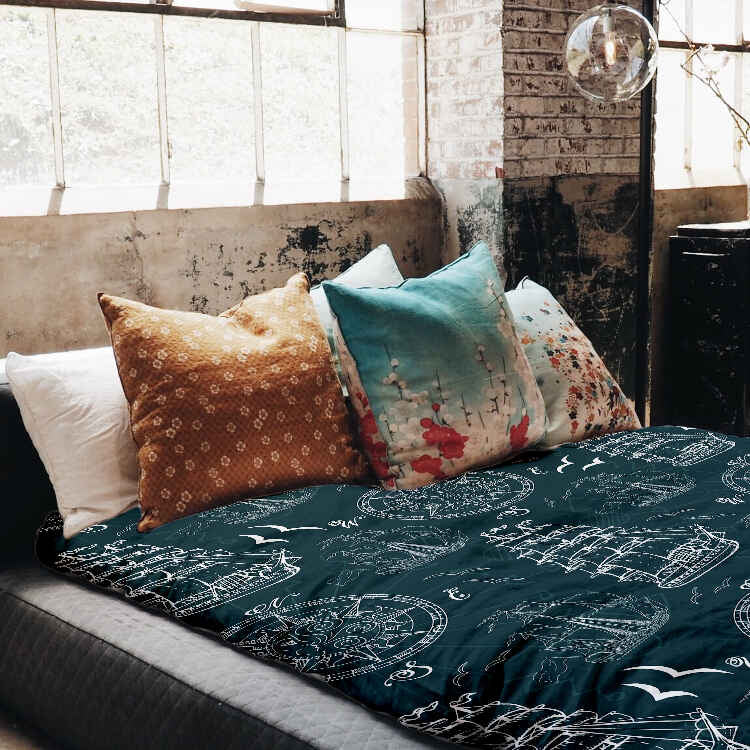 Coperte terapeutiche con rivestimento in cotone con navi