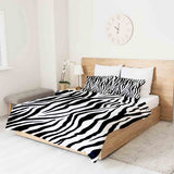 Therapy blankets bedding set zebra print