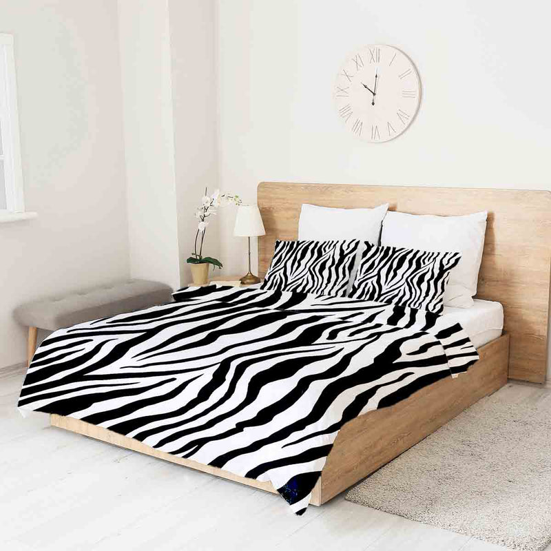 Therapy blankets bedding set zebra print