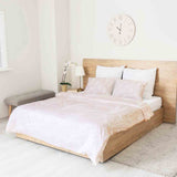 Therapy blankets bedding set, old rose with pampas grass