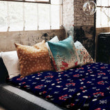 Therapiedekens katoenen hoes blauw zwarte bes