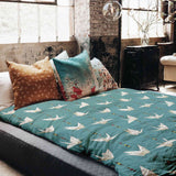 Coperte terapeutiche biancheria da letto copertura origami cigno