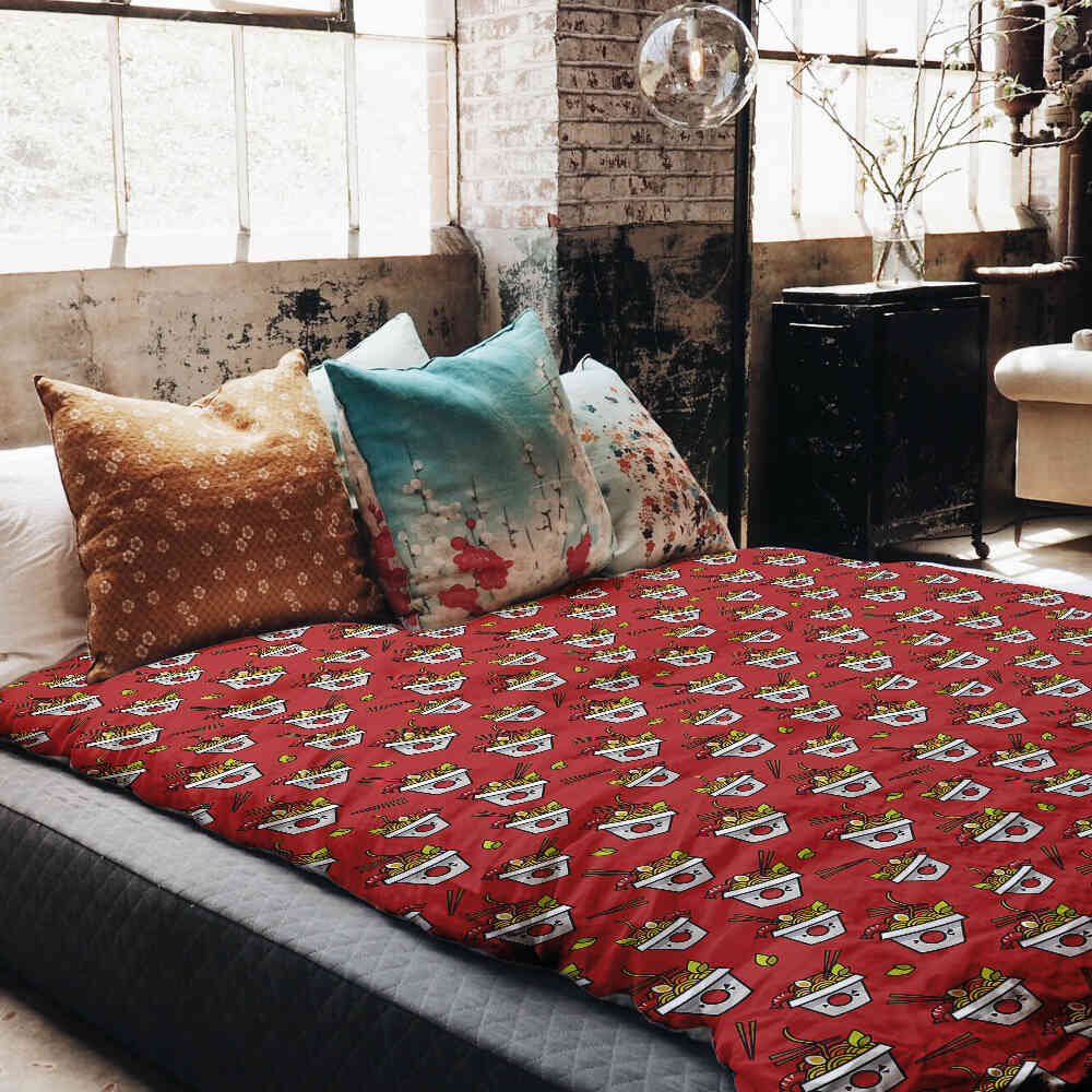 Couverture thérapeutique originale - Housse en coton rouge à emporter